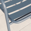 4 Seater Grey Aluminium Table and Chairs Outdoor Garden Dining Set FTR149