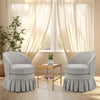 Vanity Stool Chair with Back& Arms,Upholstered Makeup Chair,for Bedroom Bathroom