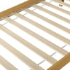 Wooden Bed Frame 3ft Single Bed Pine Wood with Rattan Headboard & Footboard