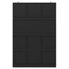 Tall Pantry Cabinet Kitchen Cupboard w/ Storage, Adjustable Shelves, Black