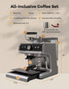 20 Bar Bean-to-Cup Coffee Machine Espresso Maker with Grinder &Milk Frother 2.8L