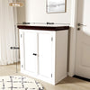 Sideboard, Rustic Storage Cabinet, Storage Cupboard with 2 Doors, Adjustable Zxp
