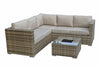 Signature Weave Georgia Brown Garden Corner Sofa Ice Bucket Table RRP £1050