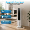 Schallen 5.4L Air Cooler Machine Black and White Evaporative Tower Fan Portable