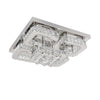 Crystal LED Modern Ceiling Chandelier Lamp Pendant Light Flush Mount Living Room