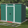 Metal Garden Shed 8 X 4ft Outdoor Yard Storage Tool House WITH FREE BASE & VENT