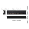 Electric Fireplace Panoramic Media Fire 40-72in Wall Insert LED Fireplace Heater