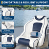 Premium Captain's Boat Seat High-Back Pontoon Boat Seats for Fishing Sightseeing
