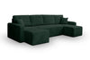 Yasmine U-Shape Sofa Bed with Storage Or L-Shape Reversibe Jumbo Cord Sette