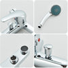 Luxury Bathroom Chrome Sink Bath Filler Tap Shower Mixer Taps with Hand Held Set