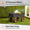 Garden Cart Trolley Trailer Truck Heavy Duty Steel 350kg Weight Limit
