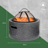 Fire Pit – 2 in 1 Firepit with BBQ Cooking Grill for Outdoor, Garden, Patio
