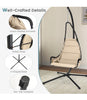Swing Chair Outdoor Indoor Hanging Chair with Extra-wide and Cushioned Seat