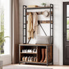 5 in 1 Coat Hall Tree Bench Coat Rack Shoe Storage Entryway Bench with Cubbies🔥