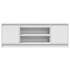 TV Cabinet with White 139.5x34x50 Engineered Wood Q8V9