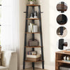 5 TIER LADDER SHELF WOOD FLOWER RACK CORNER STORAGE UNIT PLANT STAND DISPLAY UK