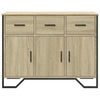 Sideboard Sonoma Oak 97x32.5x74.5 Engineered Wood T9Z2