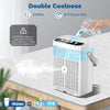 4-in-1 Portable Desktop AC - 1250ML Water Tank, 3 Speeds & 7 Colors Night Light