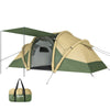 Inflatable Tent Tunnel Design Air Tent for 4 Person, Green