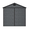 Plastic Sheds Outdoor Garden Shed 8x4FT Wood Grain Utility Tool Storage House