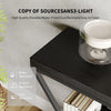3-Tier Console Table with X-Shaped Metal Frame,Narrow Sofa Table with Shelves