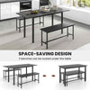 Modern Folding Table 3 Pcs Dining Table Set Extendable Kitchen Table for 4-6