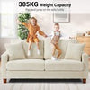 Modern 2/3 Seater Corduroy Sofa Bed with 2 Bolster Home Room Recliner Couch Sofa