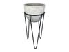 Pot Holder With Three Hairpin Legs Black Plastic Coated Steel Garden Pride Great Condition !