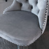 Velvet Swivel Bar Stools Set of 2 Swivel Kitchen Barstools Bar Chairs Grey Black
