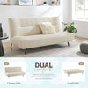 Fluffy Cream Boucle 2 Seater Sofa Bed - Cirrus