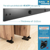 200cm Heavy-Duty Sliding Barn Door Track Kit - Elegant Double Door Solution