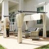 3 x 3(m) Metal Pergola with Retractable Roof and Sidewalls, UPF30+ Refurbished