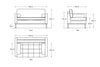 Swyft Model 02 Loveseat Sofa - Brick Velvet RRP £1199