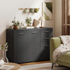 Modern Sideboard Kitchen Storage Cabinet, Black
