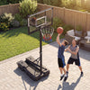 Stepless Adjustable Basketball Stand w/Stable Weighted Base