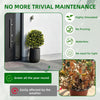 Realistic Set of 2 Artificial Willow Topiary Trees Decorative Faux Plants