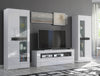 TV Unit White High Gloss &Matt Living Room Set Stand Display Cabinets LED Lights