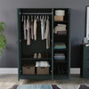 Modern Riano 3 Door Wardrobe Hanging Rail Clothes Storage Bedroom Furniture