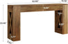 63-Inch Console Table with 2 Drawers Farmhouse Narrow Entryway Table for Hallway