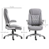 Vinsetto High Back Executive Office Chair, Grey, Refurbished
