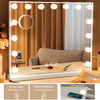 LED Hollywood Vanity Makeup Mirror Large Light Mirrors with 15 Dimmable Bulbs