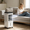 Portable Air Cooler, 15L Evaporative Air Cooler with 2 Ice Packs, Remote Control