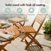 Wooden Garden Chairs Set of 2, Folding Acacia Hardwood Chairs, Vonhaus