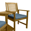 Wooden Companion Love Seat Cushions Garden Chairs Table Corner Bench Jack & Jill