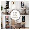 Record Stand Player Display Storage Shelf Cabinet 2 Shelves 3 Racks