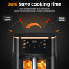 Air Fryer 10L with Easy-View Window, Touch Controls, Nonstick, 6 Function