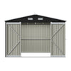 10X12FT Galvanised Metal Garden Shed Outdoor Tool Bike Storage House Lockable