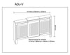 Radiator Cover Cabinet Modern MDF Wood Grey White Anthracite Small Medium Large