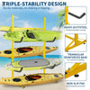 5-Tier Heavy Duty Kayak Storage Rack, Freestanding Paddleboard Organizer