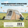 Inflatable Camping Tent w/ Air Pump, 2-3 Person Blow Up Tent, Khaki